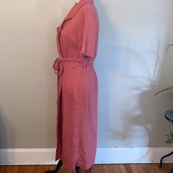 Free People Klara Wrap Midi Linen Dress - Picture 6 of 12